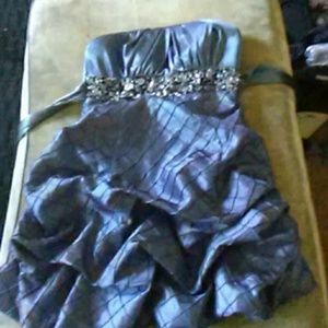 Blue prom dress